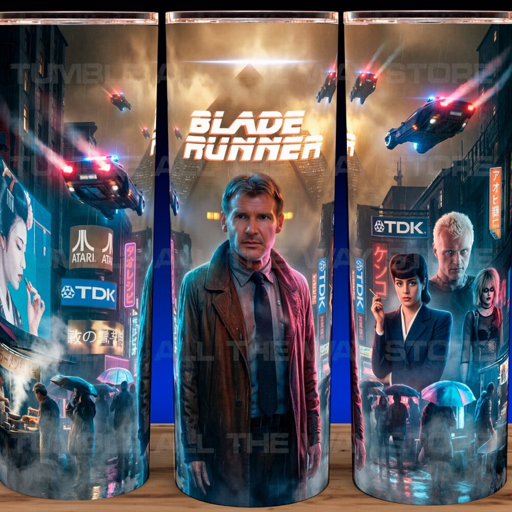 Blade Runner 80s Harrison Ford Cup Mug Tumbler